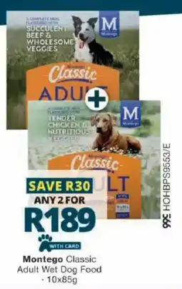 Checkers Montego Classic Adult Wet Dog Food offer