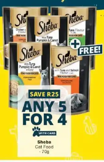 Checkers Sheba Cat Food offer