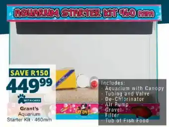 Checkers Grant's Aquarium Starter Kit offer