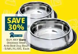 Checkers Daro Stainless Steel Anti-Skid Dog Bowl offer