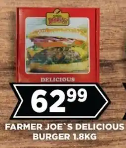 Goal Supermarket Farmer joe's delicious burger offer