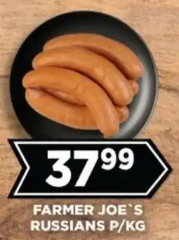 Goal Supermarket Farmer joe's russians offer