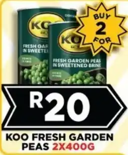 Goal Supermarket Koo fresh garden peas offer