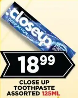 Goal Supermarket Close up toothpaste assorted offer