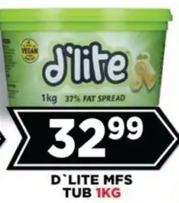 Goal Supermarket D'lite 37% Fat Spread Tub offer