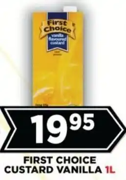 Goal Supermarket First choice custard vanilla offer