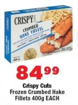 OK MiniMark Crispy Cuts Frozen Crumbed Hake Fillets offer