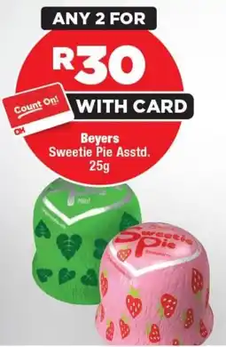 OK MiniMark Beyers Sweetie Pie offer