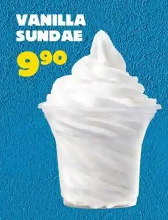 Hungry Lion Vanilla sundae offer
