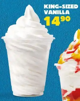 Hungry Lion King-sized vanilla offer