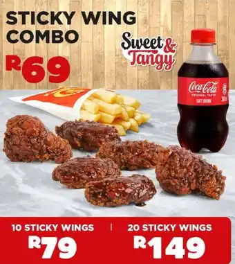 Hungry Lion Sticky wing combo offer