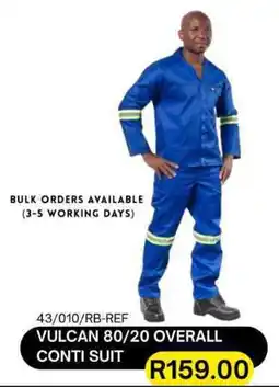 Legacy Industrial Supplies Vulcan 80/20 overall conti suit offer