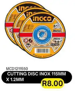 Legacy Industrial Supplies Ingco cutting disc inox offer