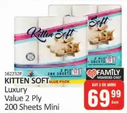 KitKat Cash and Carry Kitten Soft Luxury Value 2 Ply 200 Sheets Mini offer