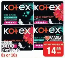 KitKat Cash and Carry Kotex Maxi Pads offer