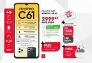 Edgars Realme C61 Bundle Deal Free Accidental Insurance Cover For A Year Free Realme Earbuds offer