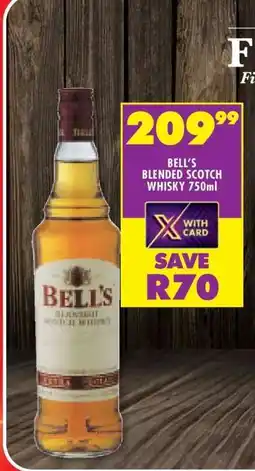 Shoprite BELL'S BLENDED SCOTCH WHISKY 750ml offer