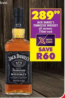 Shoprite Jack Daniel's Tennessee Whiskey offer