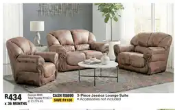 OK Furniture 3-Piece Jessica Lounge Suite offer