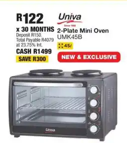 OK Furniture Univa 2-Plate Mini Oven UMK45B offer