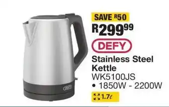 OK Furniture DEFY Stainless Steel Kettle offer