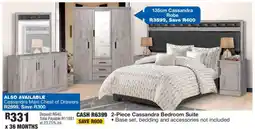 OK Furniture 2-Piece Cassandra Bedroom Suite offer