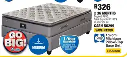 OK Furniture Sealy 152cm Michigan Pillow-Top Base Set offer