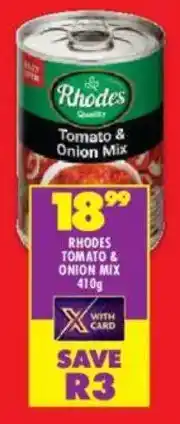 Shoprite Rhodes Tomato & Onion Mix offer