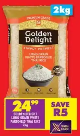 Shoprite Golden delight long grain white parboiled thai rice offer