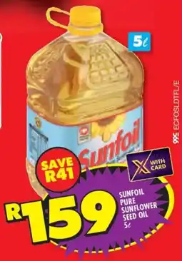 Shoprite Sunfoil pure sunflower seed oil offer