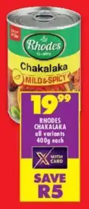 Shoprite Rhodes Chakalaka offer
