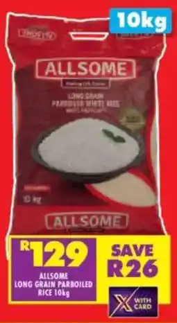 Shoprite Allsome long grain parboiled rice offer