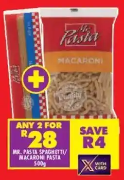Shoprite Mr. pasta spaghetti/ macaroni pasta offer