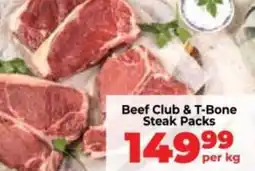 Food Lover's Market Beef Club & T-Bone Steak Packs offer