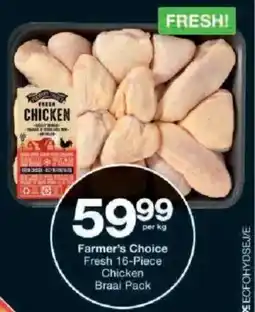 Checkers Hyper Farmer's Choice Fresh Chicken Braai Pack offer