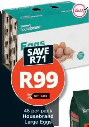 Checkers Hyper Housebrand Large Eggs offer