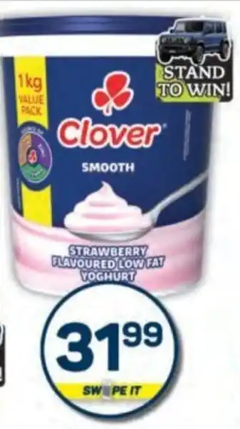 Pick n Pay Clover Low Fat Smooth Yoghurt Assorted offer