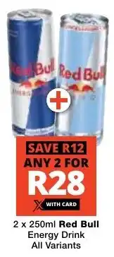 Checkers Red Bull Energy Drink All Variants offer