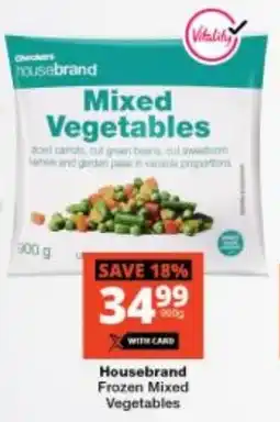Checkers Housebrand Frozen Mixed Vegetables offer
