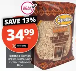 Checkers Spekko Saman Brown Extra Long Grain Parboiled Rice offer