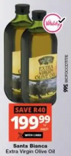 Checkers Santa Bianca Extra Virgin Olive Oil offer