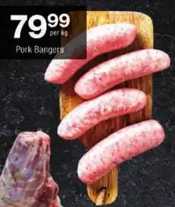 Checkers Pork Bangers offer
