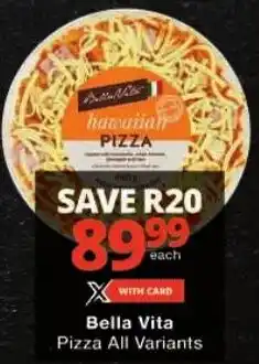 Checkers Bella Vita Pizza All Variants offer