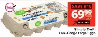 Checkers Simple Truth Free-Range Large Eggs offer