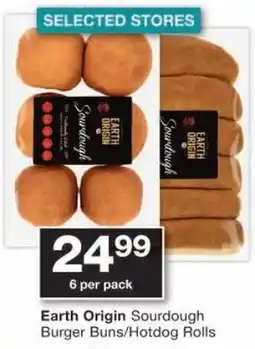 Checkers Earth Origin Sourdough Burger Buns/ Hotdog Rolls offer