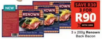 Checkers Renown Back Bacon offer