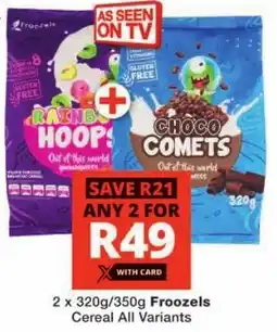 Checkers Froozels Cereal All Variants offer
