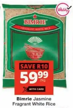 Checkers Bimrie Jasmine Fragrant White Rice offer