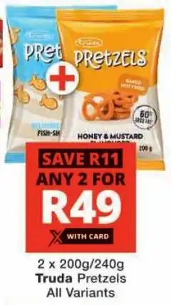Checkers Truda Pretzels All Variants offer