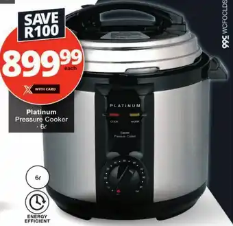 Checkers Platinum Pressure Cooker offer